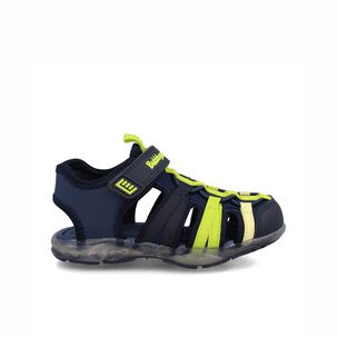 Sandalia Ni&ntilde;o Bubblegummers Unai Negro - Gris